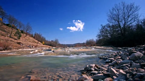 River runs Stock Footage 2629402