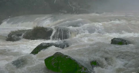 River rushing current. Video stock 199247350