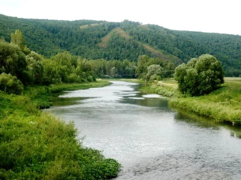 The River Sakmara Stock Photos
