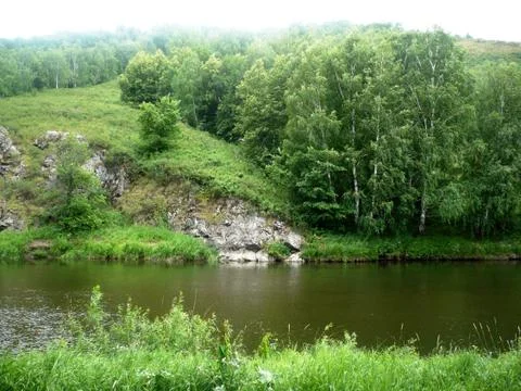 The River Sakmara Stock Photos