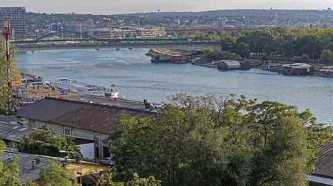 River Sava Belgrade Stock Photos