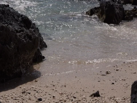 River sea rock Stock Footage