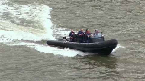 River security guards Stock Footage 63150522