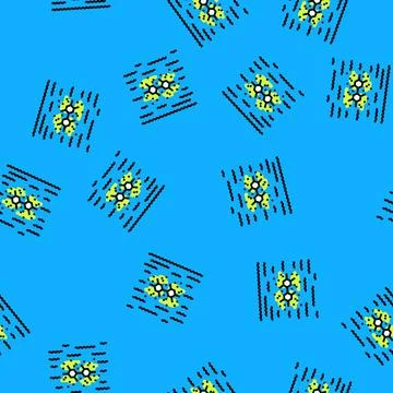 River sediments pcb particles vector seamless pattern Stock Illustration