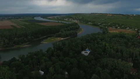 River seen from above Stock Footage 76353415