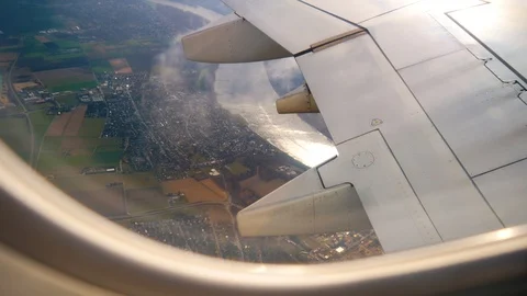 River Seen From An Aircraft Stock Footage 104519826