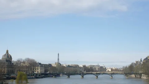 River Seine  Paris Stock Footage 126167915