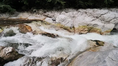 River Serio in Seriana valley Stock Footage 200405271