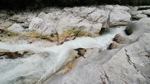 River Serio in Seriana valley Video stock 200405987