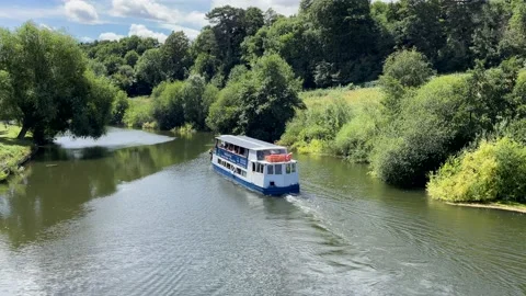 River Severn Cruise Stock Footage 222546637