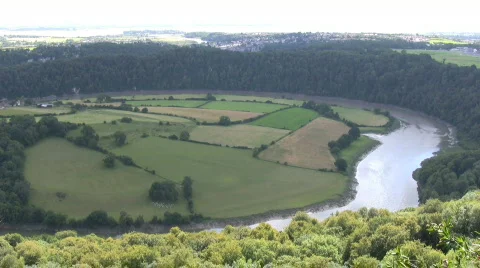 River severn with fast cloud Stock-Footage 95237