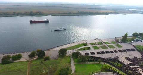 River ships seaman dedication Video stock 68607227