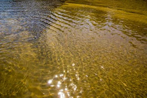 River shoals patterns Stock Photos
