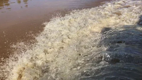 River Shot of Wake Video stock 78519977