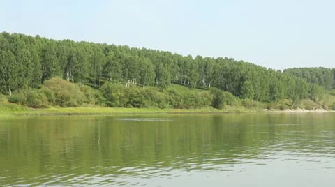 River in Siberia 3 Stock Footage 11434767