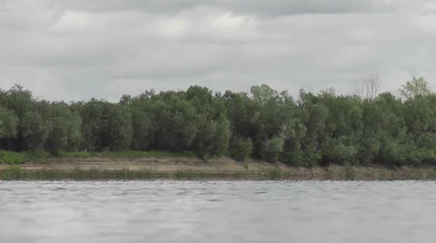 River in Siberia in the summer Stock Footage 42494256