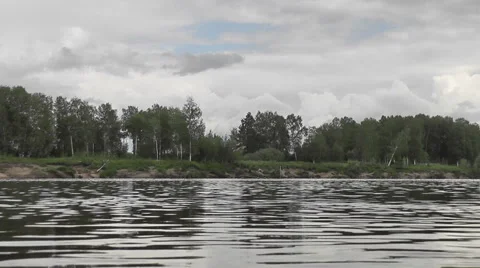 River in Siberia in the summer Stock Footage 42495278