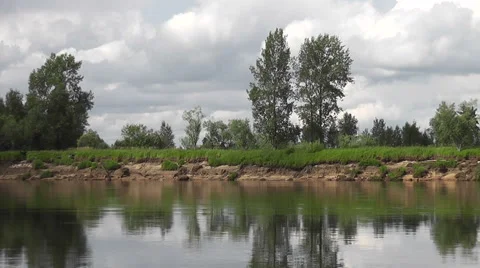 River in Siberia in the summer Stock Footage 42500351