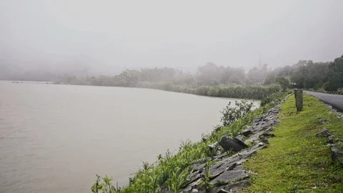 River side beautiful landscape Video stock 93608896