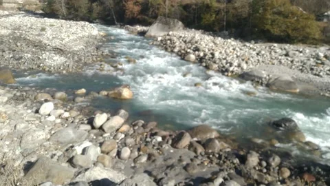 River Side View of Beas In Manali Himacal Pradesh India 18 Stock Footage 182446346