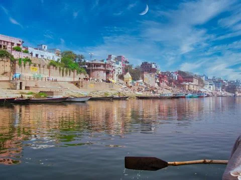 River Side view of city from the river Stock Photos