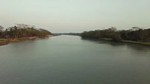 River Side View Video stock 152096708