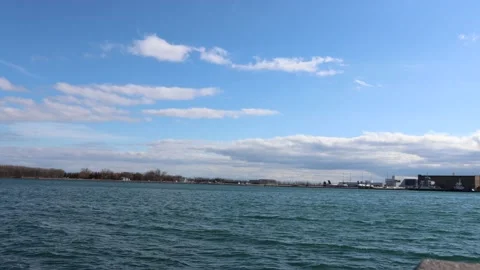 River &amp; sky timelapse Stock Footage 183173880