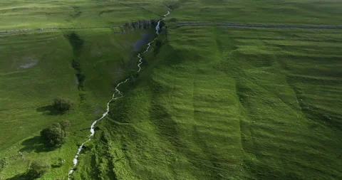 River on a slope of mountain Stock Footage 321303636