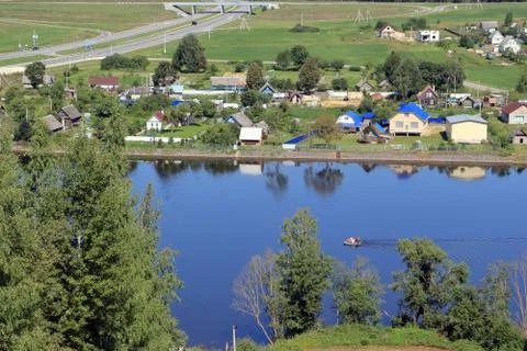 River on the slope Stock Photos