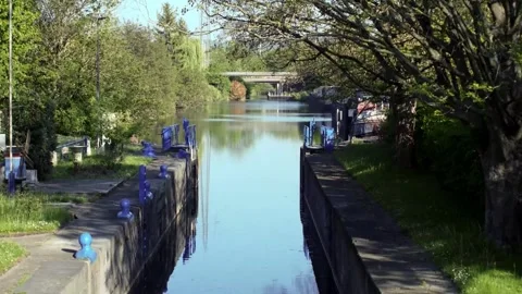 River slow mo no sound Stock Footage 310576436