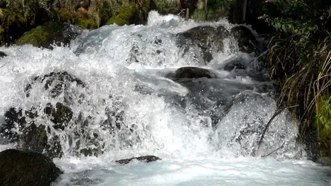 River Slow Motion Stock Footage 80025481