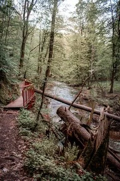 A river with a small waterfall Stock-Fotos