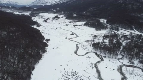 River in the snow. Stock Footage 220463403