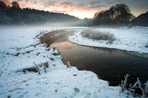 River snow Stock Photos