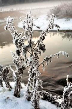 River snow Stock Photos