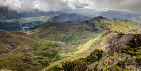 River from snowdon Stock Photos