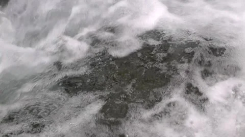 In the river some water streams are simultaneously in one place Stock-Footage 8555832