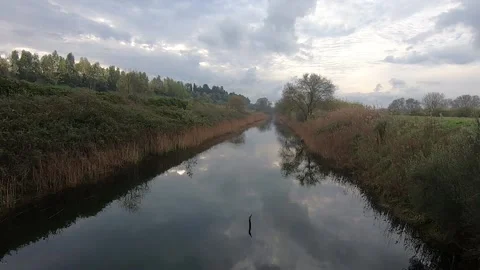 River with sounds of nature Stock Footage 145872623