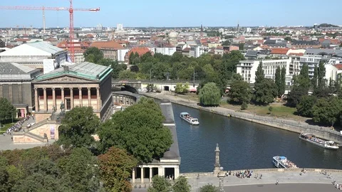 River Spree aerial view Vídeo Stock 99971533