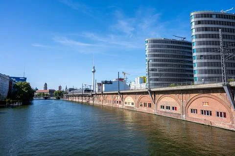 The river Spree in Berlin Stock Photos