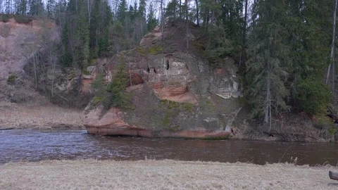 River in the spring Stock Footage 98707017