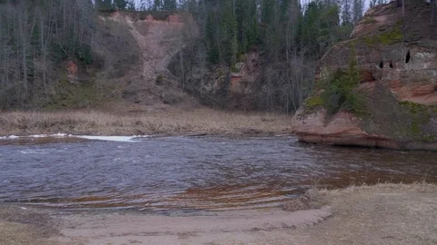 River in the spring Stock Footage 98707018