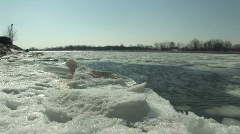 River Spring Ice HD 스톡 동영상 658551