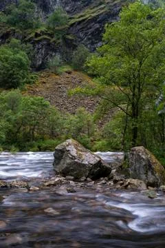 The river Stalheimselvi Stock Photos