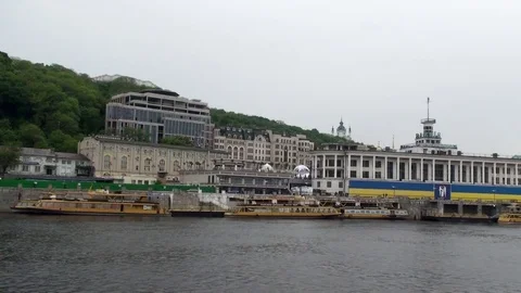 River station in Kiev. Stock-Footage 75807021