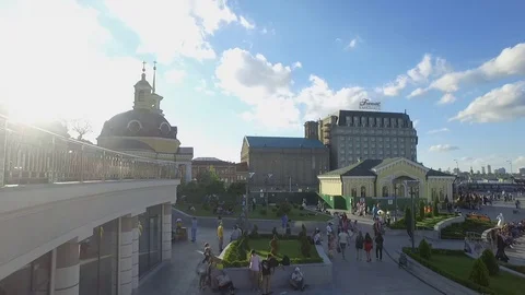 River station in Kiev Video stock 83280838