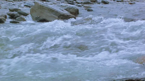 River stone rain Stock Footage 34769099