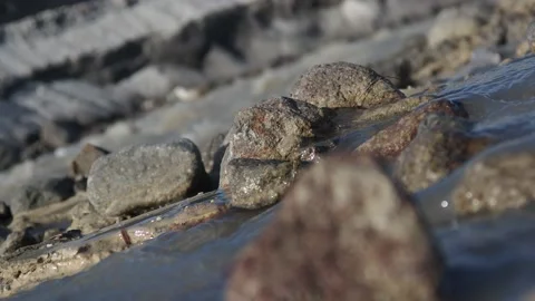 RIVER STONE STREAM WATER FLOW Stock Footage 169515328