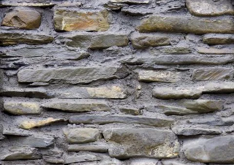 River stone wall background Stock Photos