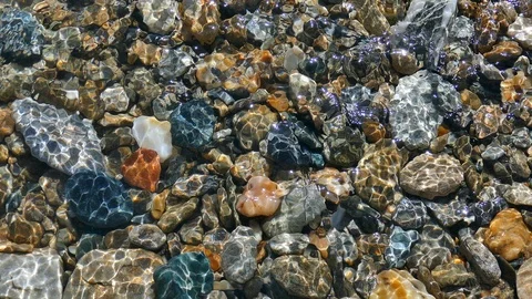 River stones Stock Footage 103837854